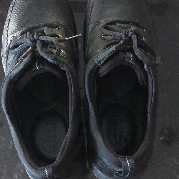 Clark’s black lea Portland shoe - Picture 4 of 6